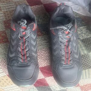 U.S. Polo Assn. Women’s 8.5 Gray and Orange or Coral Athletic Shoes.